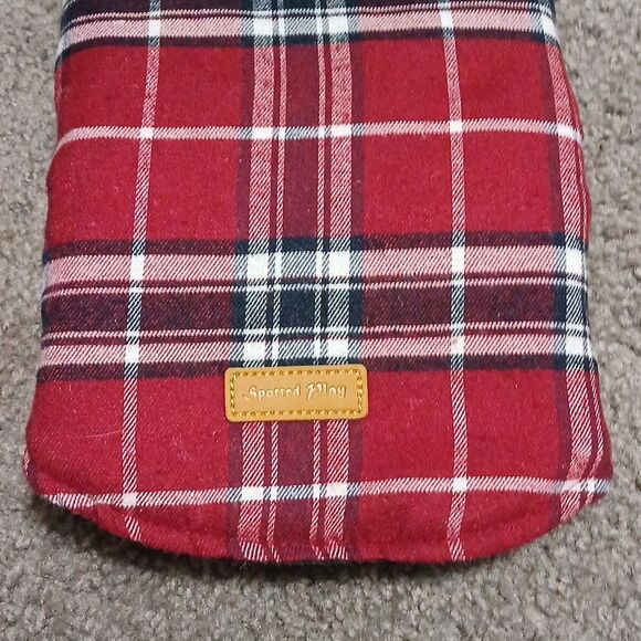 Reversible Waterproof Winter Dog Jacket Coat Plaid and solid Black Sz S NEW - Picture 3 of 7